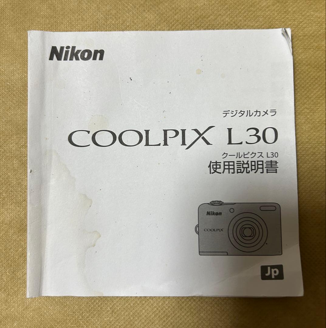 Nikon COOLPIX L30 赤 デジタルカメラ 乾電池タイプ