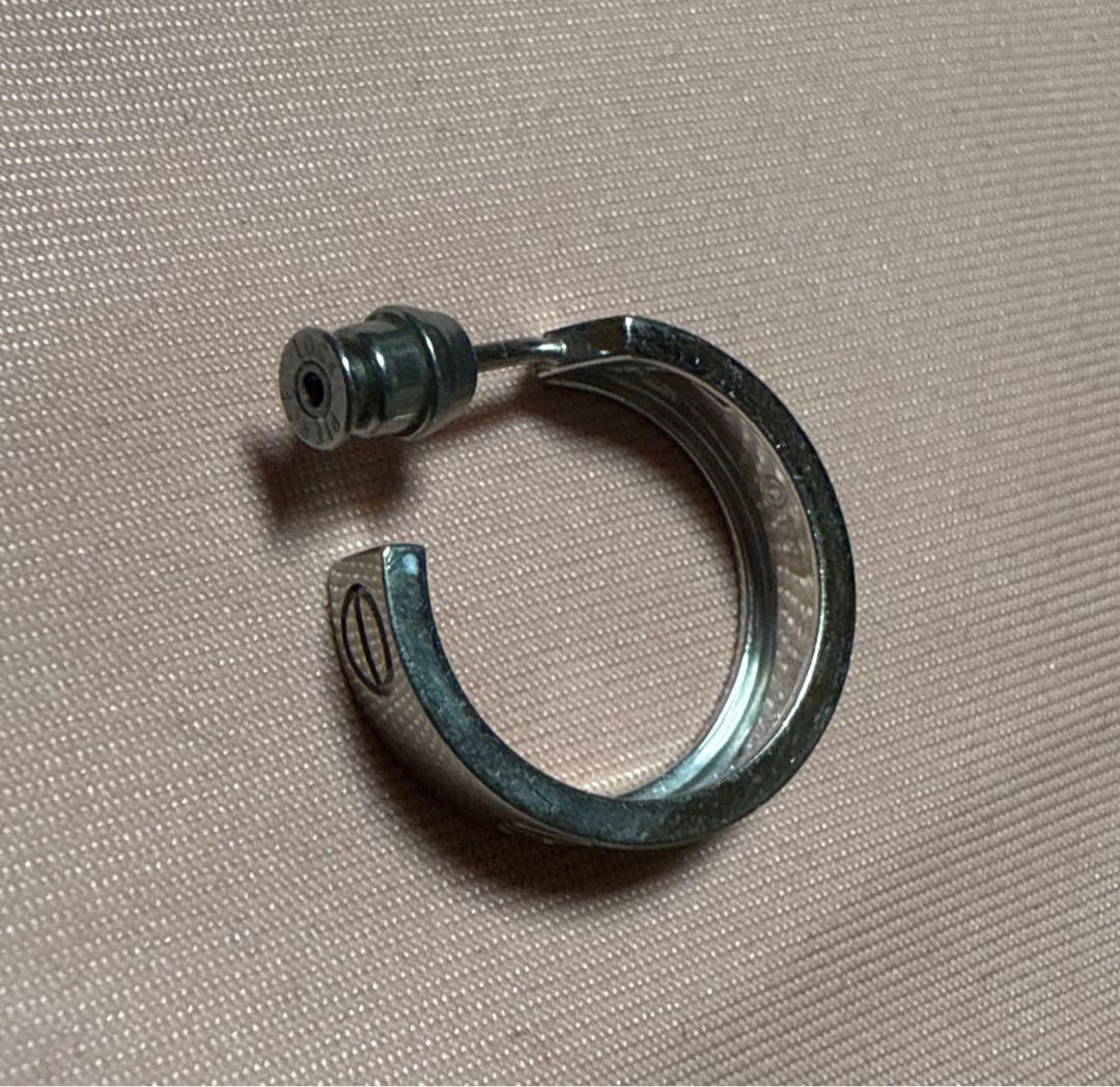 【しの】カルティエ ラブ フープ ピアス 片耳　ロックキャッチ付き！