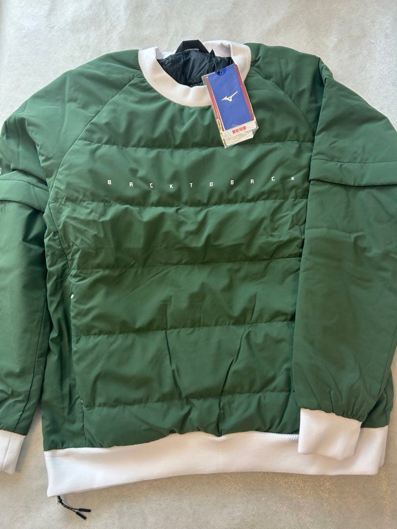 新品MIZUNO ブレスサーモテックライニングプルオーバー(袖取り外し) XL