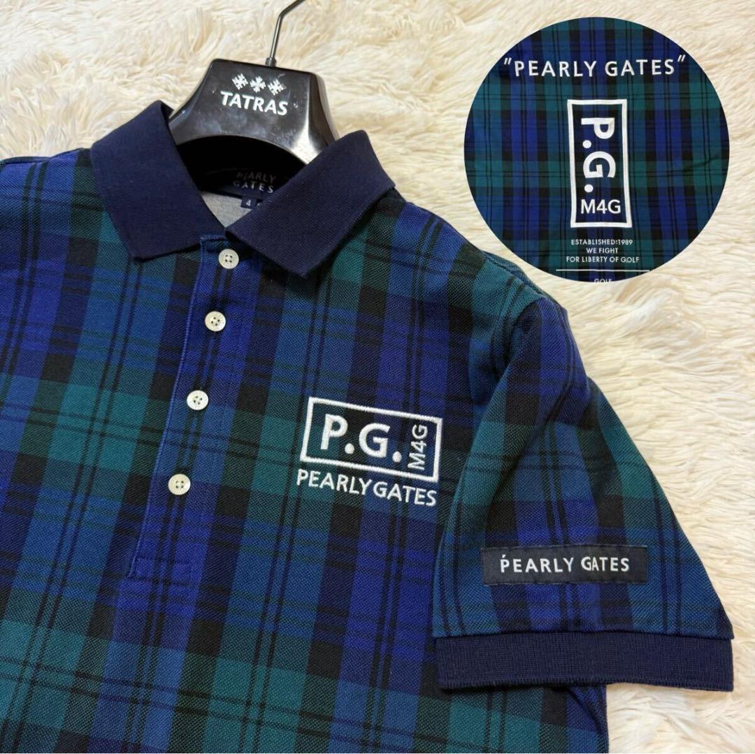 極美品/23年/L相当 パーリーゲイツ ポロシャツ ゴルフウェア QRコード 4