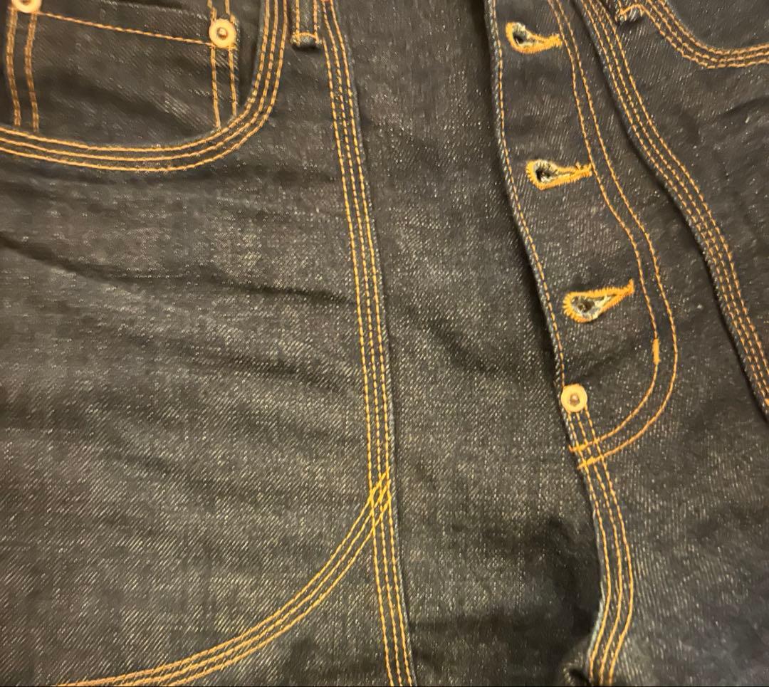 美品　SUGARHILL シュガーヒル　ダブルニー　インディゴ　リジットデニム