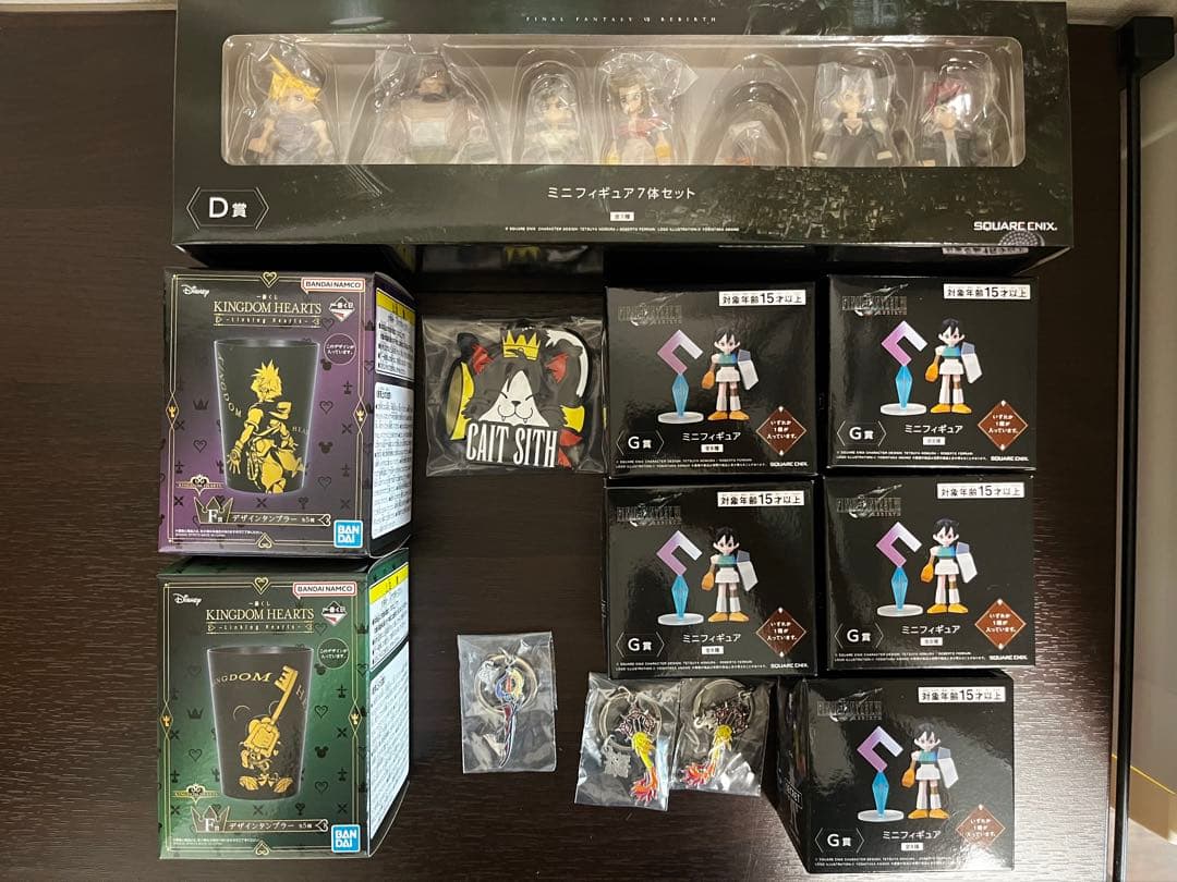 【新品】FF7&キングダムハーツ　くじ景品 ミニフィギュア 7 体セットなど
