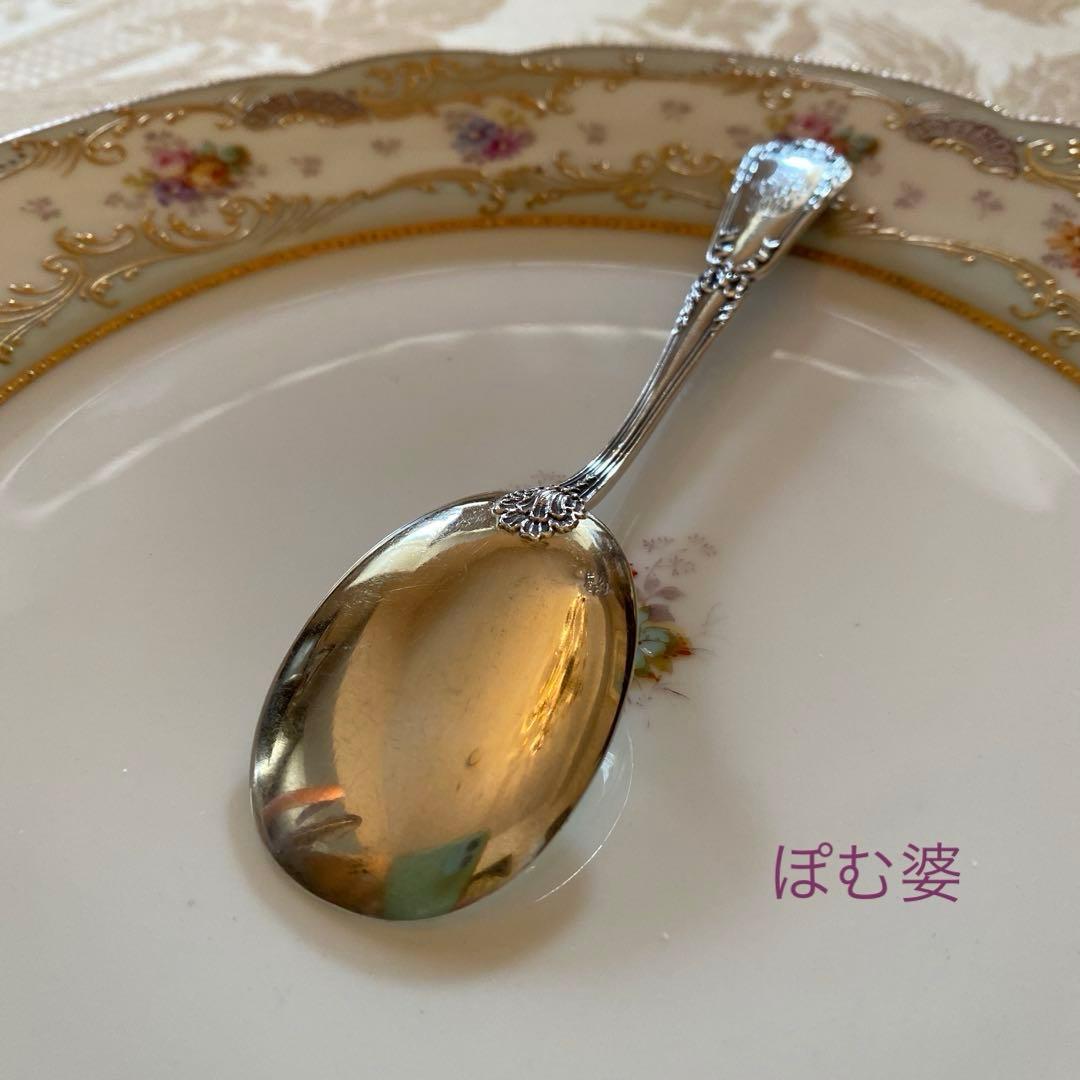 【ピュイフォルカ】純銀スプーン①ロワイヤル１本②ポンパドールアイスクリーム用２本