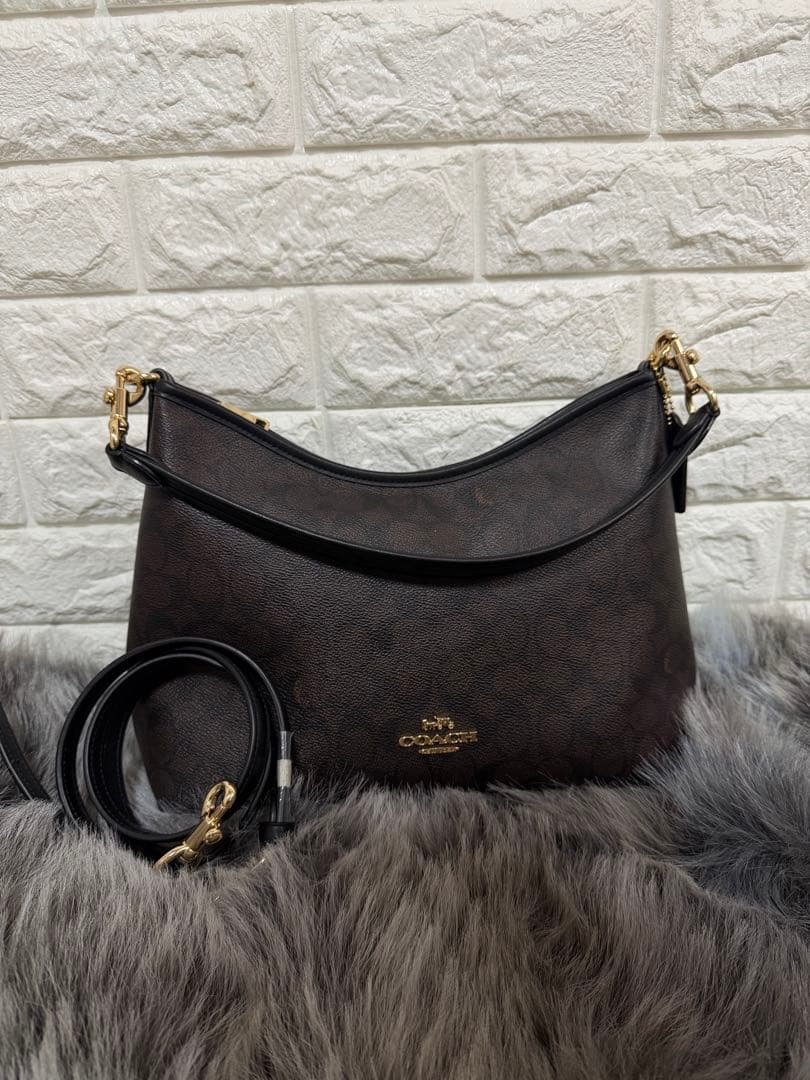 Coach ダークブラウン ハンドバッグ