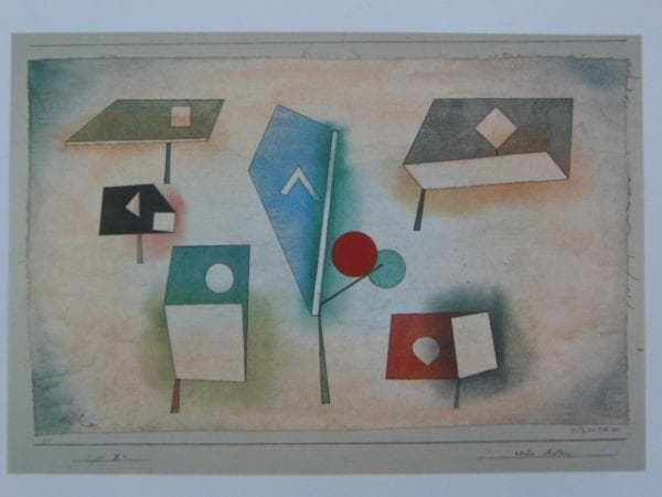 パウル・クレー、Paul Klee、【六つの流儀】、希少な画集画、状態良好