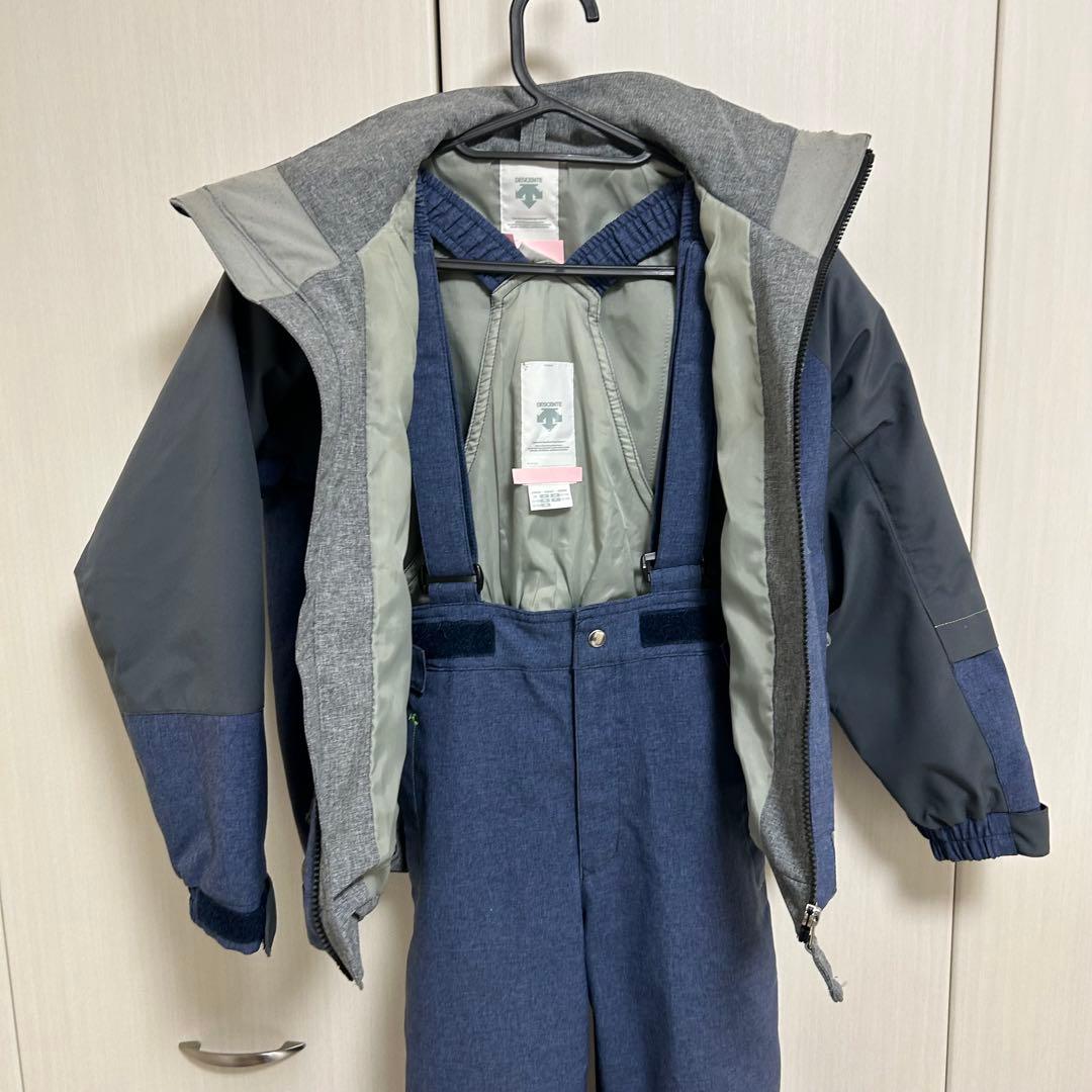 DESCENTE 子ども用スキーウェア ネイビー　130cm 帽子　おまけ