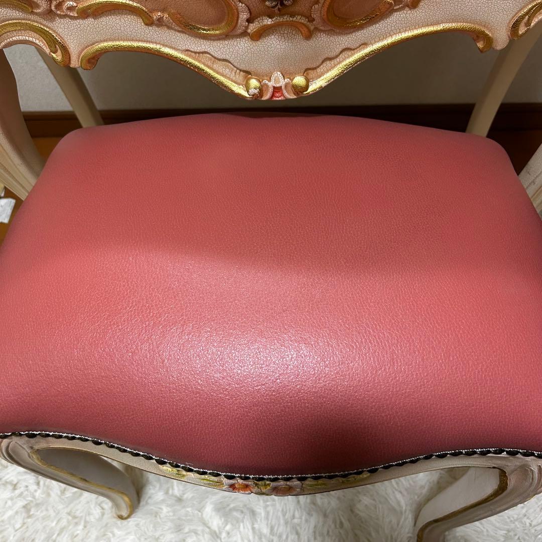 アンティーク ロココ ドレッサー 北欧風 鏡 化粧台 鏡台 ヴィンテージ 宮廷風