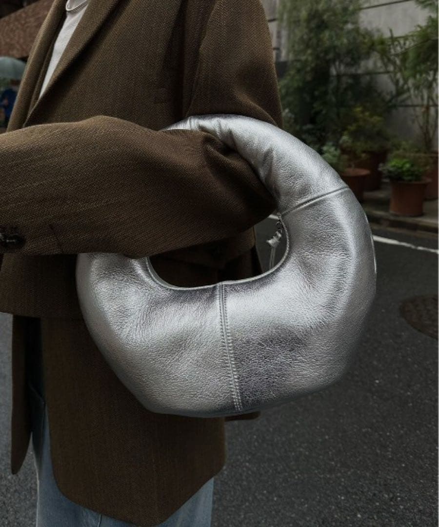 バッグ Ameri Vintage CHUNKY HANDLE LEATHER BAG