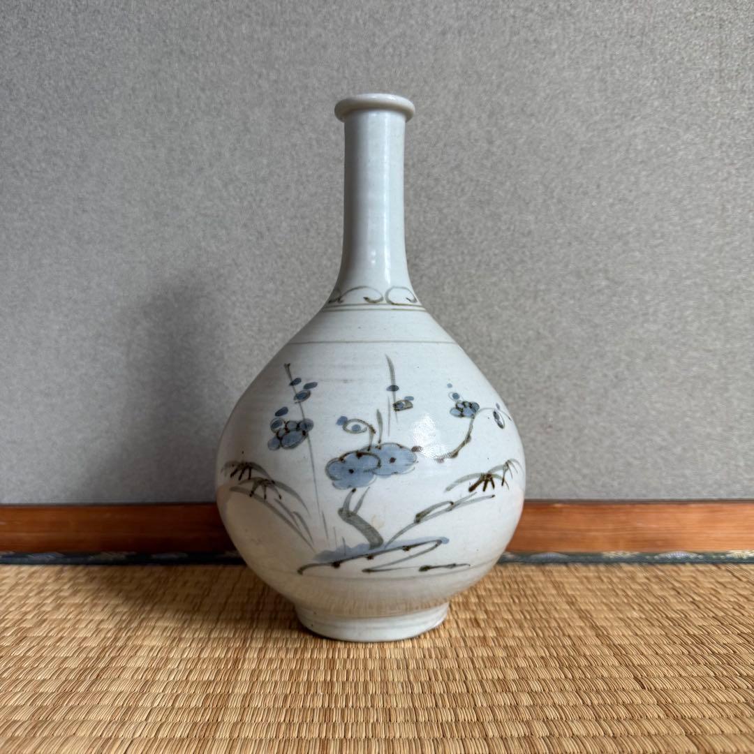 仙台藩 切込焼 染付 徳利 江戸時代 古伊万里 古砥部 古美術 骨董 民藝 民窯