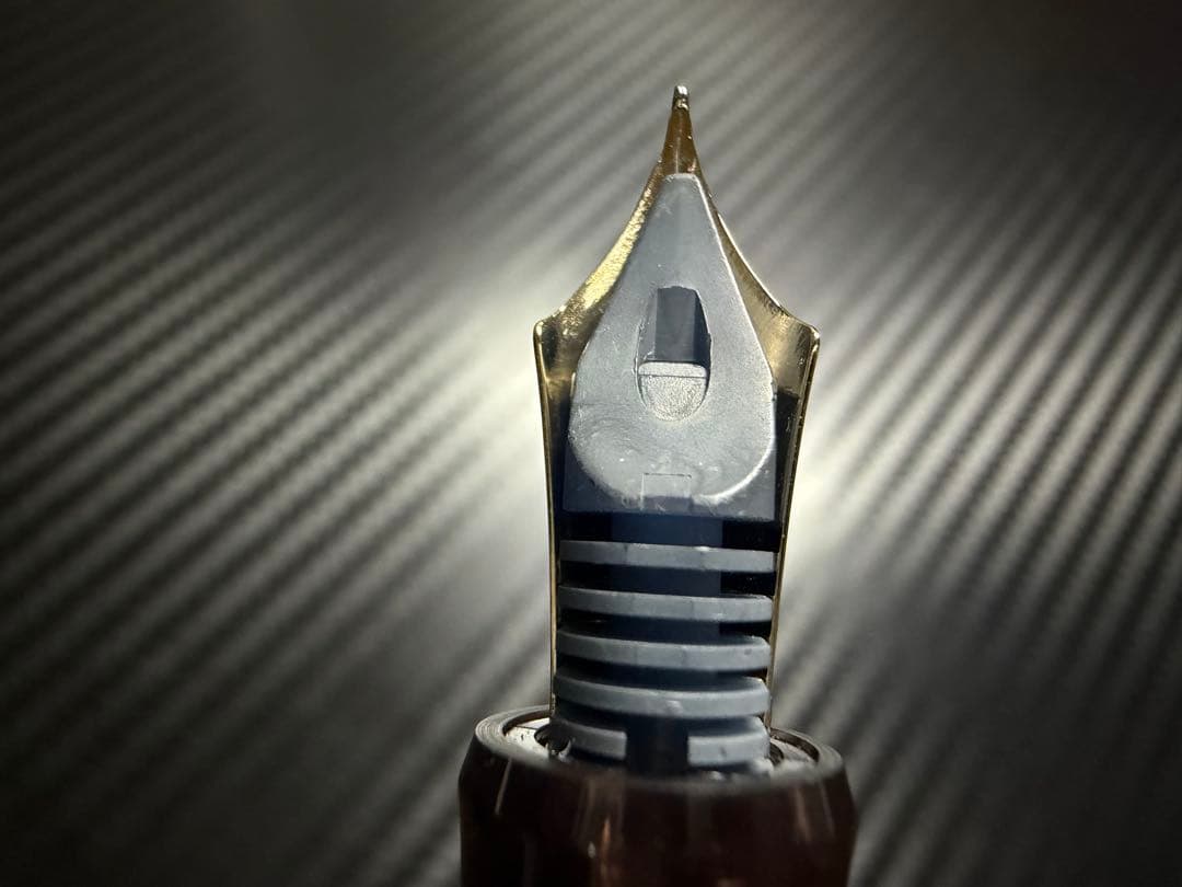 未使用品 株主限定 パイロット カスタム74 クリアブラウン F 細字 万年筆