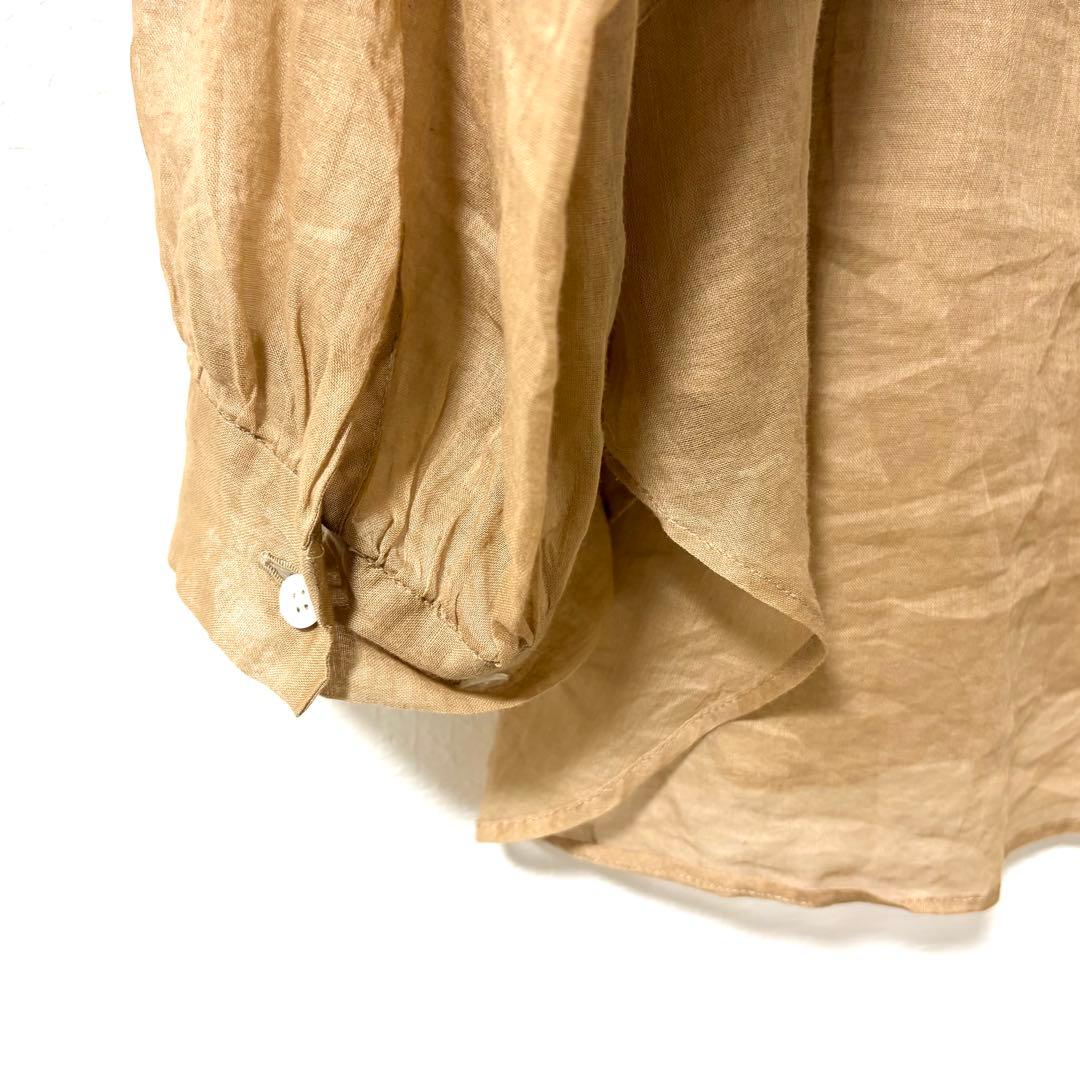 Heriter オーガンジーフリルカラーブラウス エリテ