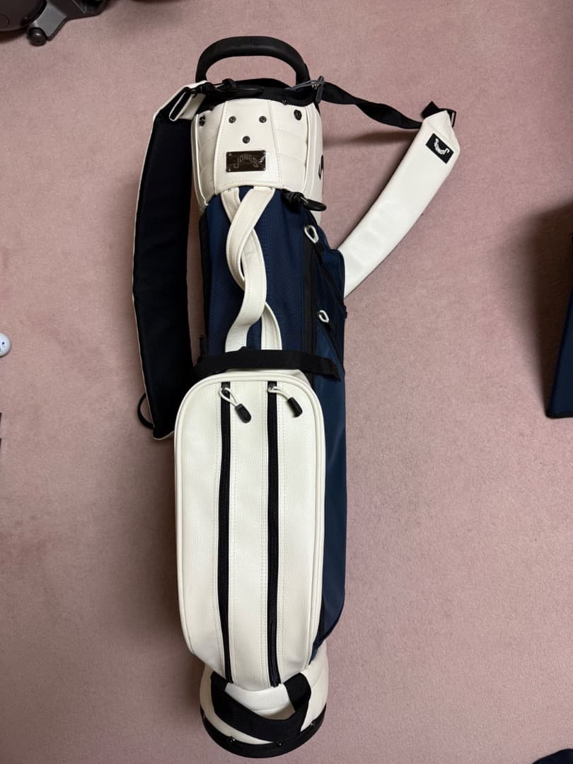 JONES Trouper 2.0キャディバッグ ネイビー/ホワイト