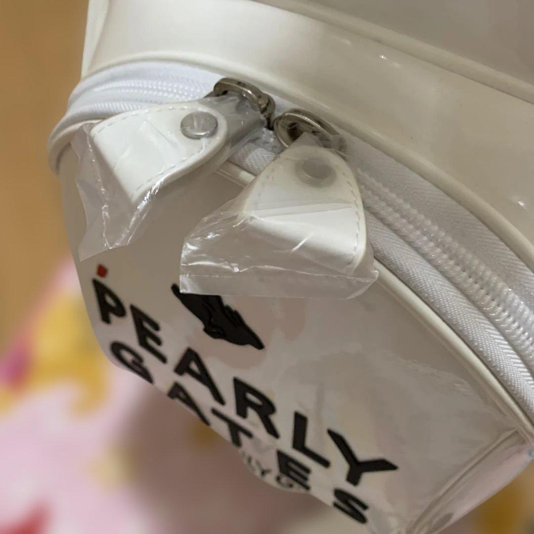 新品　PEARLY GATES パターンオーダー品 　キャディーパッグ　白