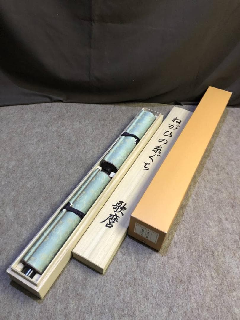 希少　喜多川歌麿　ねがひの糸ぐち　春画　春絵　艶絵　絵巻物　桐共箱　外箱