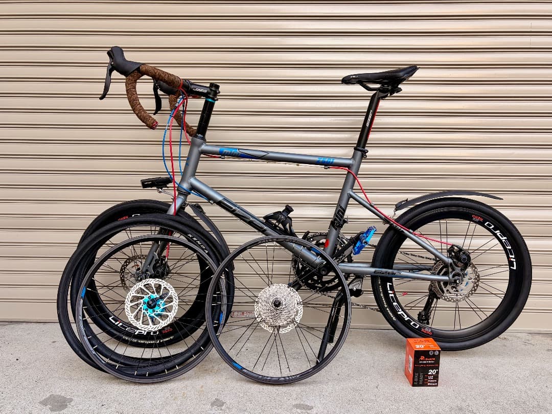 ミニベロ Eizer Z501カスタム ミニベロロード ブルーグレー 中古