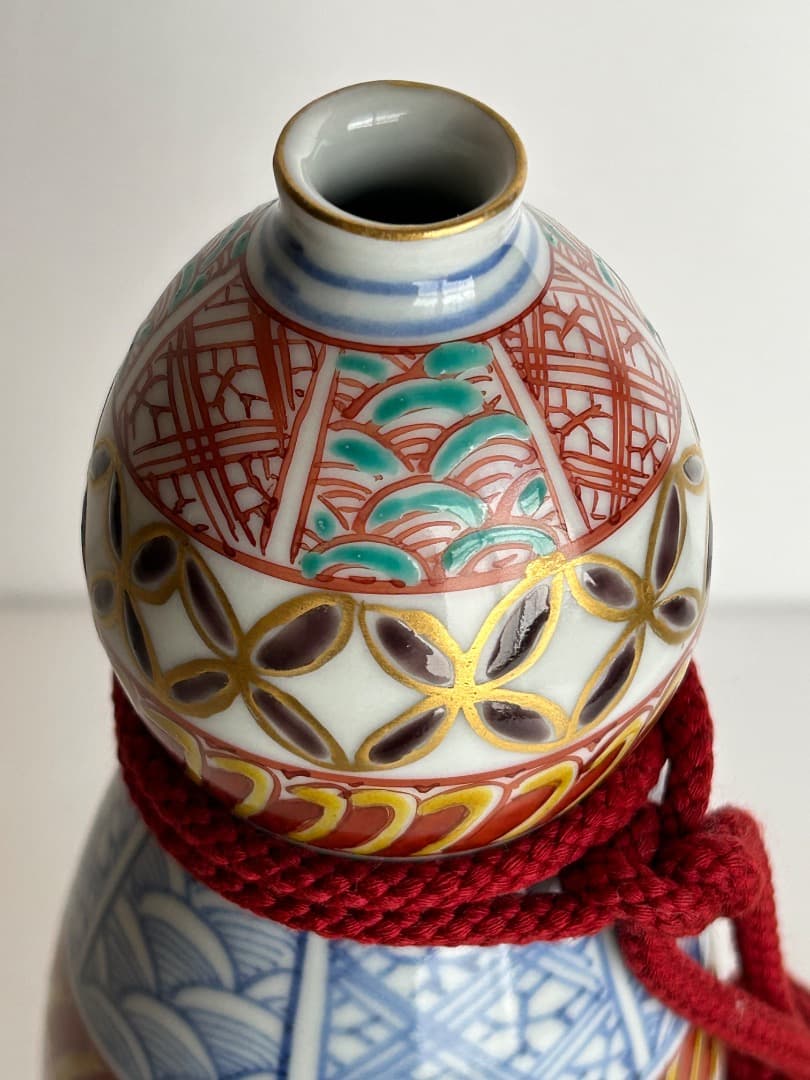 九谷焼 小紋花生 (長谷川紀代)