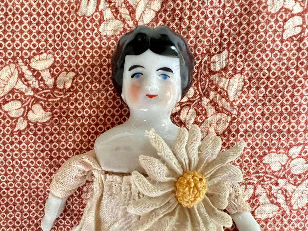 限定価格！アンティーク　チャイナヘッドドール　18.5センチ　ドイツ