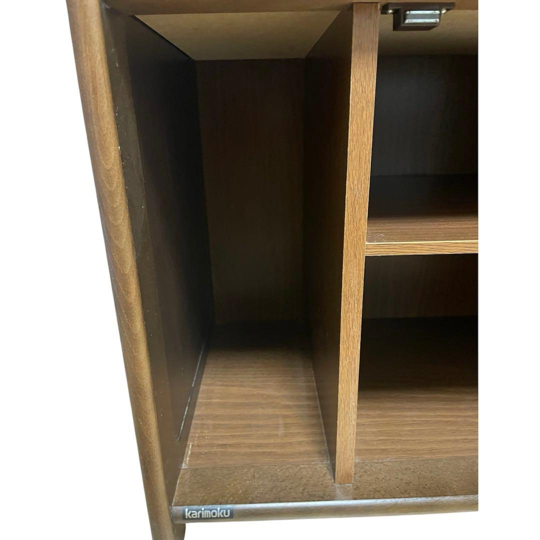 KARIMOKU カリモク　アンティーク家具　電話台　コンセント2口付き！