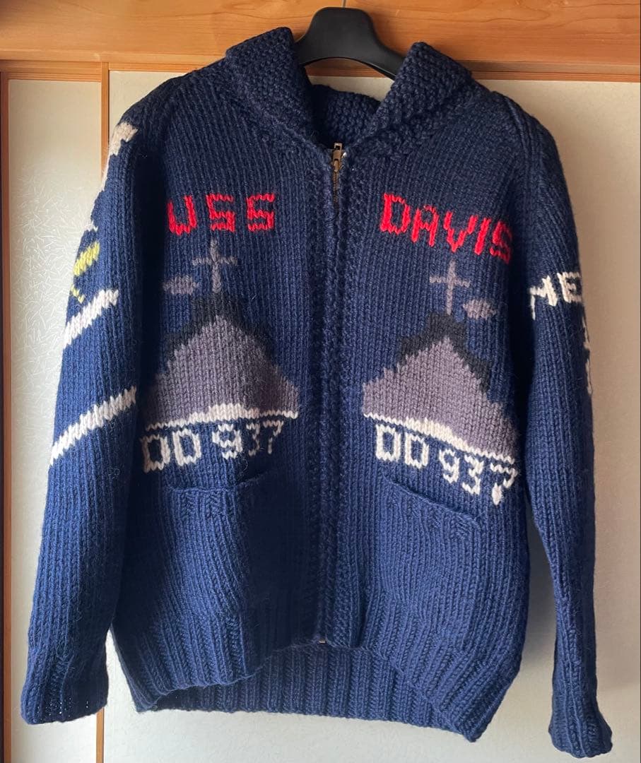 Lightning 30周年記念企画　GIZEMOミリタリーカウチンセーター　L