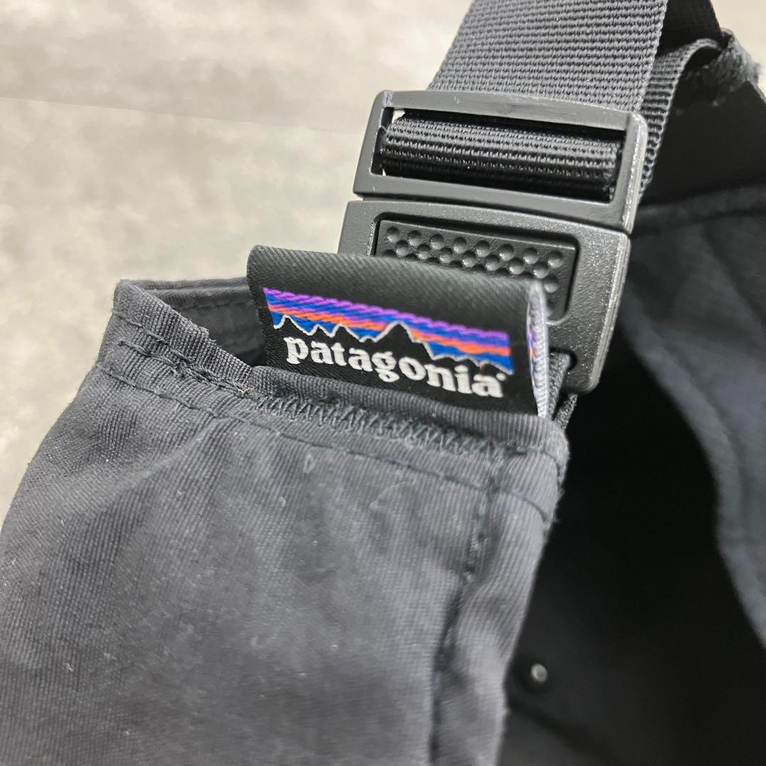 【激レア】Patagonia パタゴニア 刺繍キャップ ブラック フリーサイズ