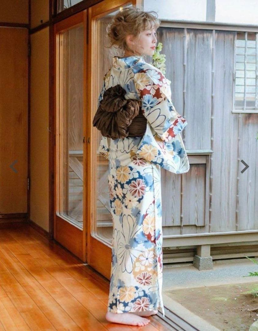 Dita 浴衣　古典百花繚乱　浴衣＋兵児帯＋下駄