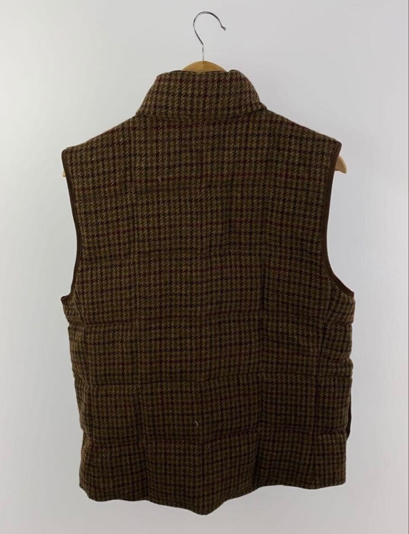 POLO RALPH LAUREN◆ダウンベスト/M/コットン/BRW/チェック