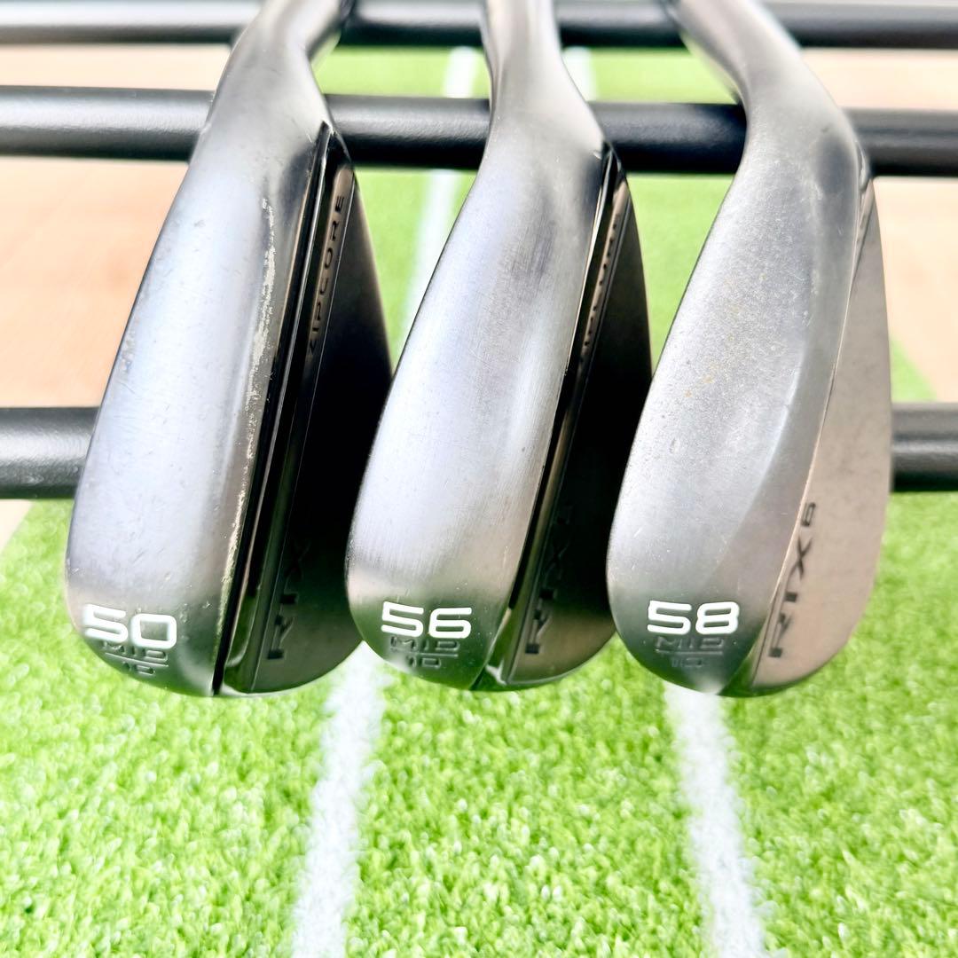 ⭐️クリーブランド RTX6 ZIPCORE ブラックサテン ウェッジ 3本