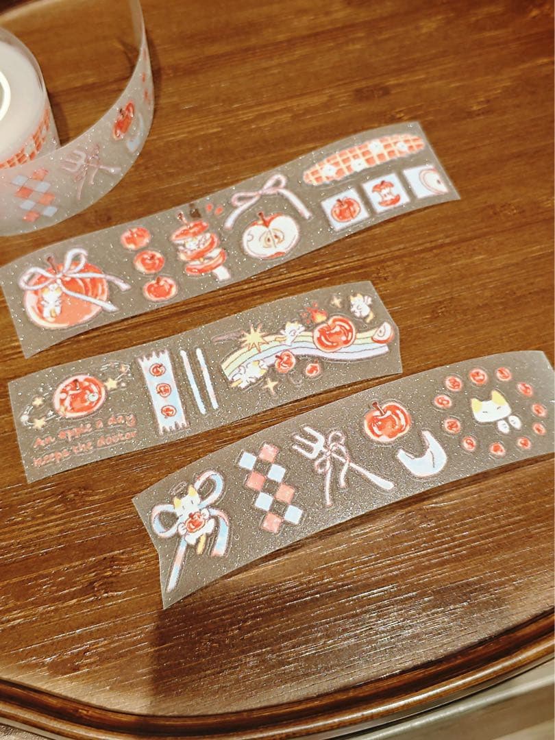 海外マスキングテープ巻売り 苹果世界ねこ アニマル 人物マスキングテープ