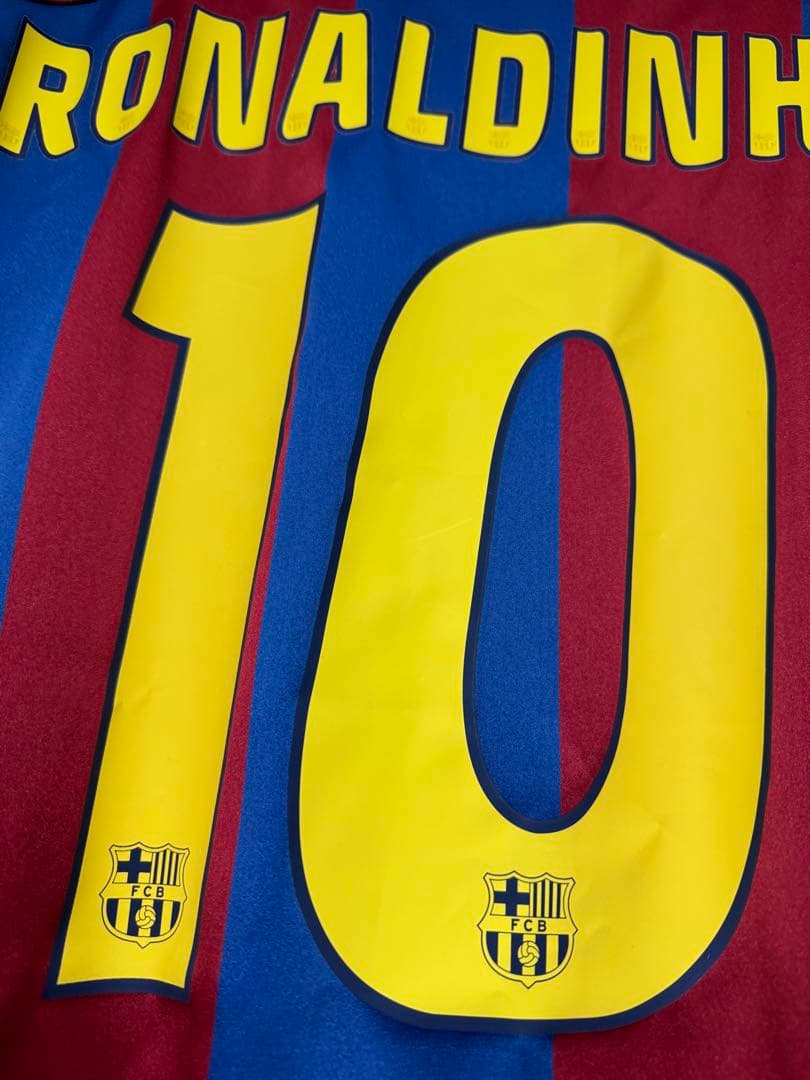 正規品 2004/2005 FCバルセロナ♯10 ロナウジーニョ 【Lサイズ】