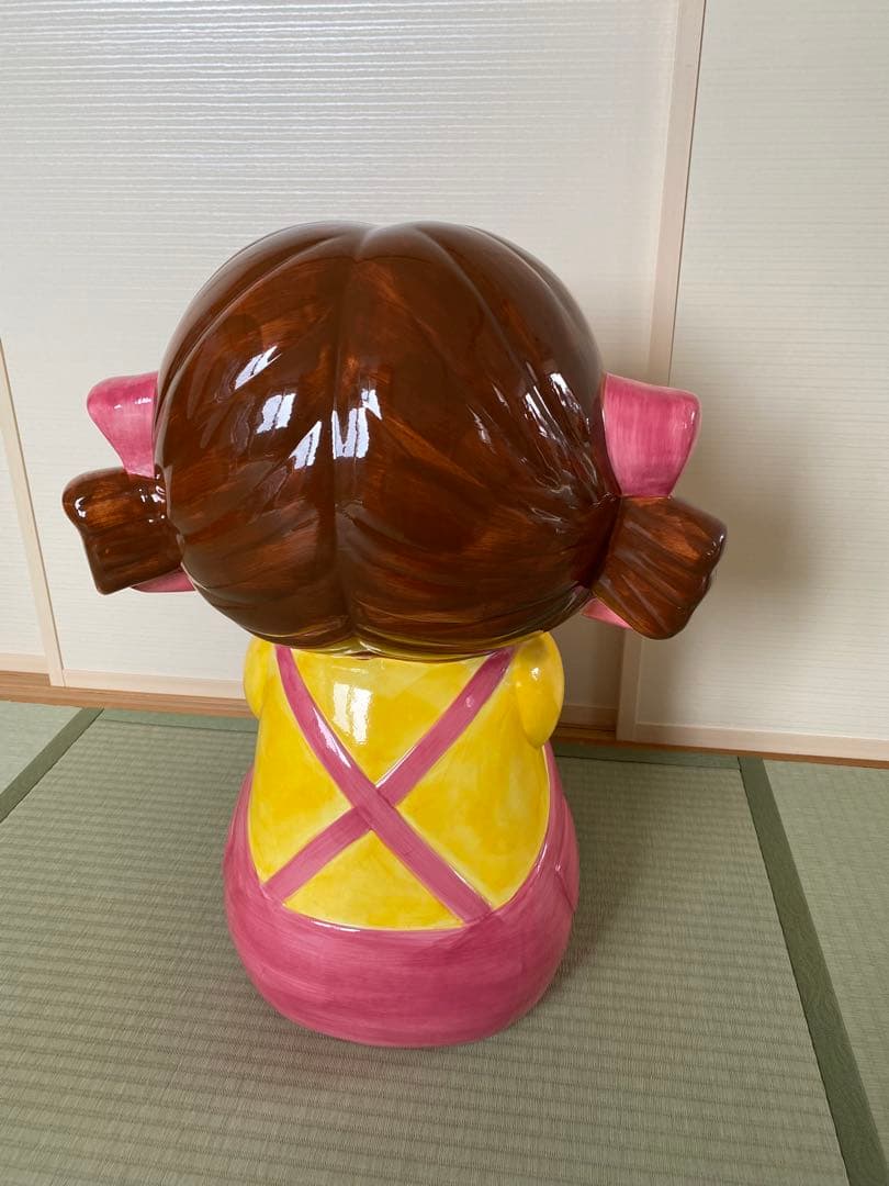 不二家ジャンボお座りペコちゃん　陶器