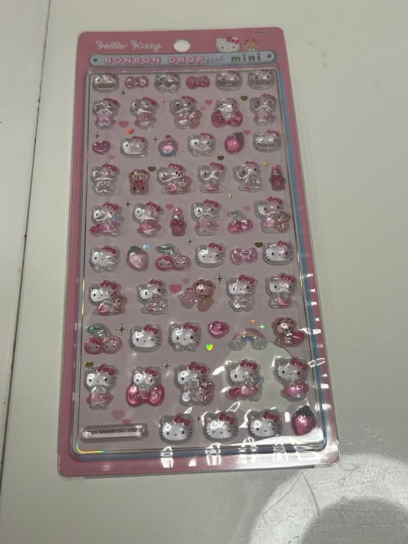 【正規品】サンリオミニボンボンドロップシールサンリオ7枚セット