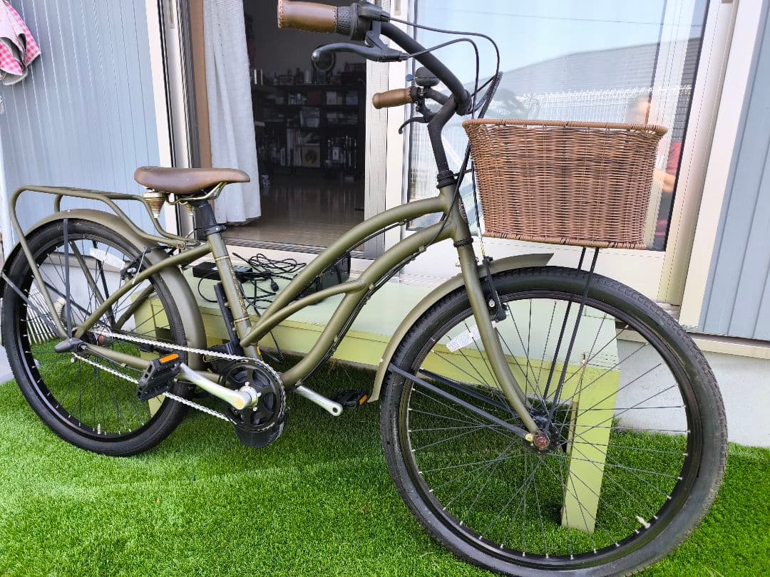 世界中でも超激レア the PARKビーチクルーザー 電動 自転車 グリーン