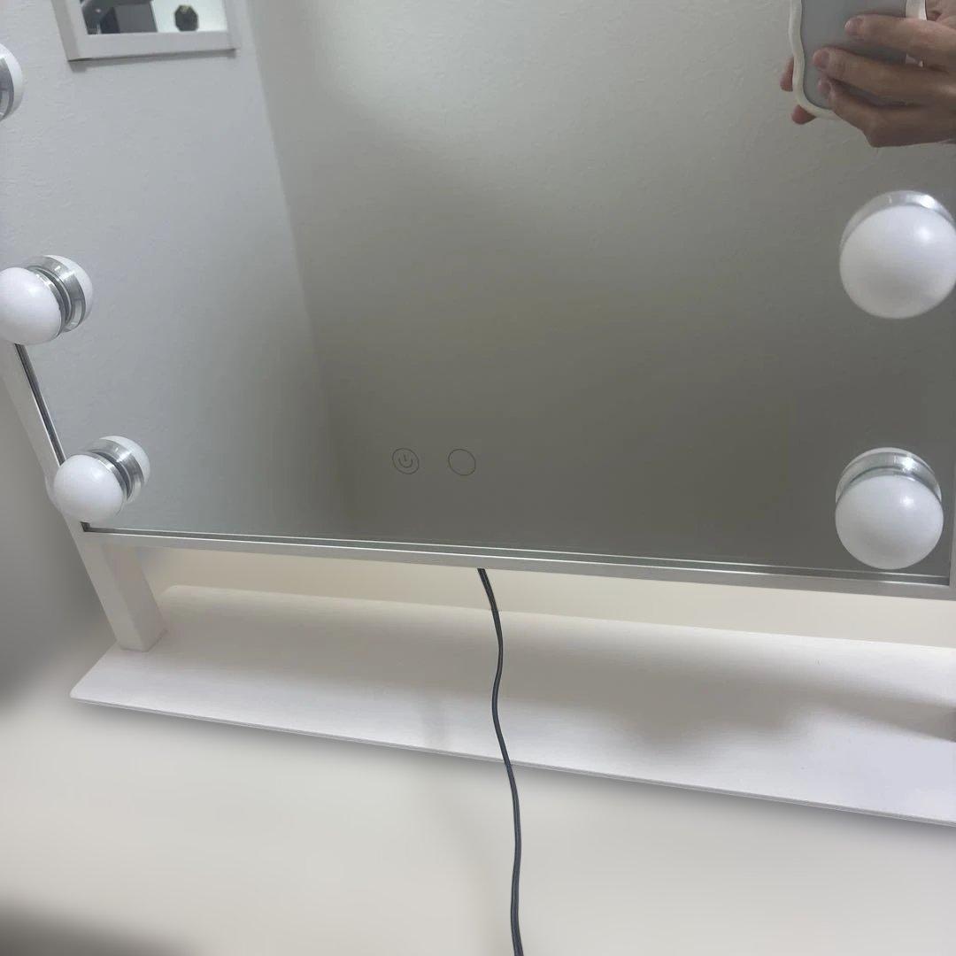 Franc franc ハリウッドミラー　Ｌサイズ　ホワイト