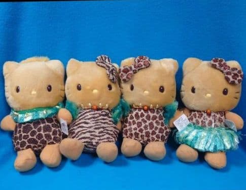 激レア非売品☆ガングロ日焼けキティ☆キティ＆ミミイ＆ダニエル☆ヒョウ柄2003