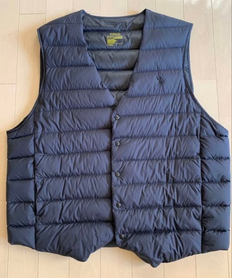 値下げ　極美品　POLO RALPH LAUREN ブラック ダウンベスト M