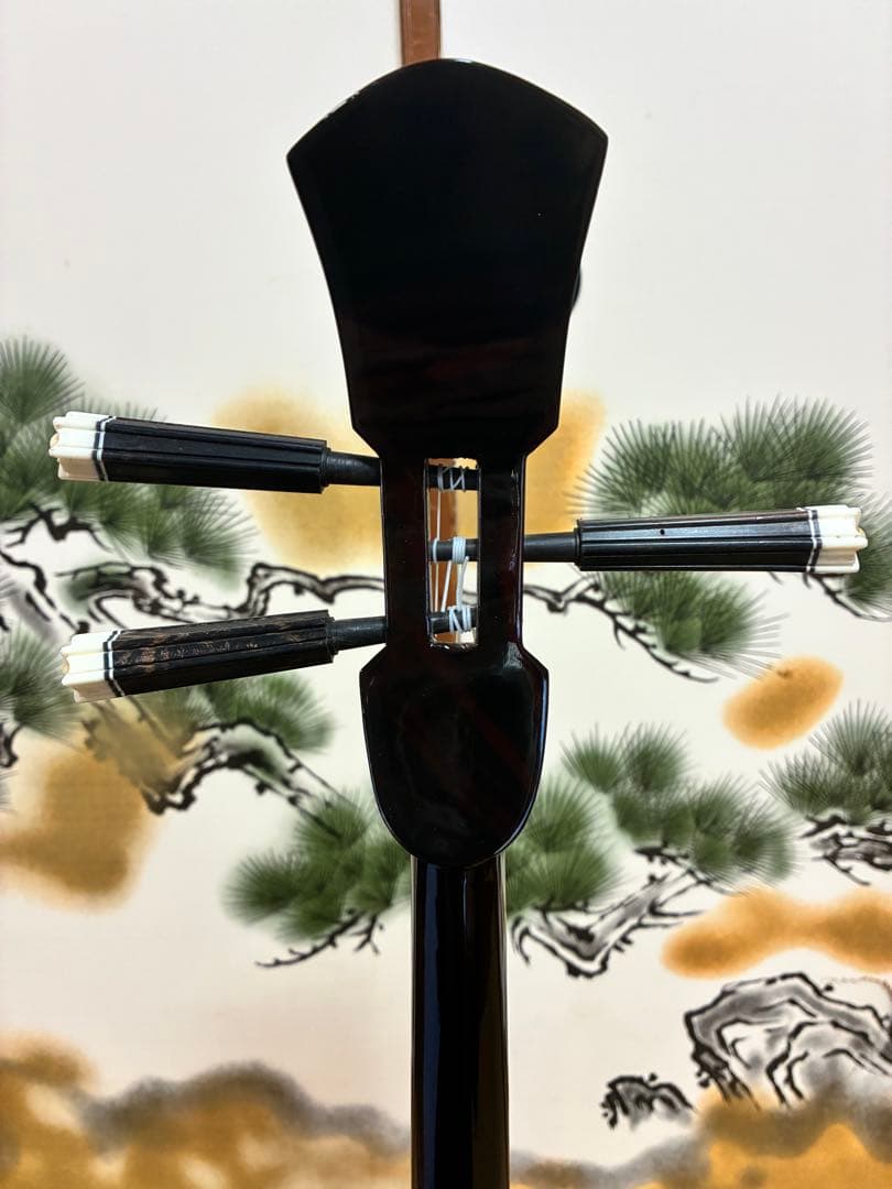 沖縄三線！黒木上質カマゴン！江戸与那城型！本張り【一枚張り】