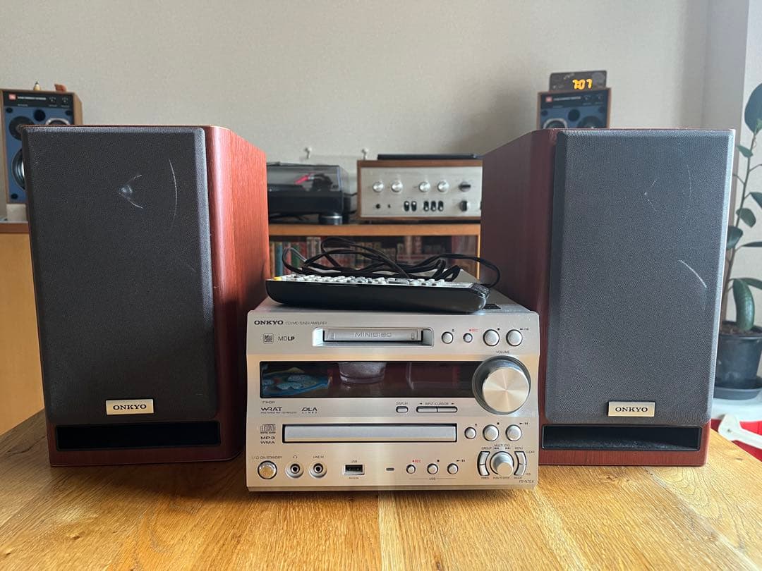 動作品　ONKYO ミニコンポ FR-N7EX CD MINIDISC