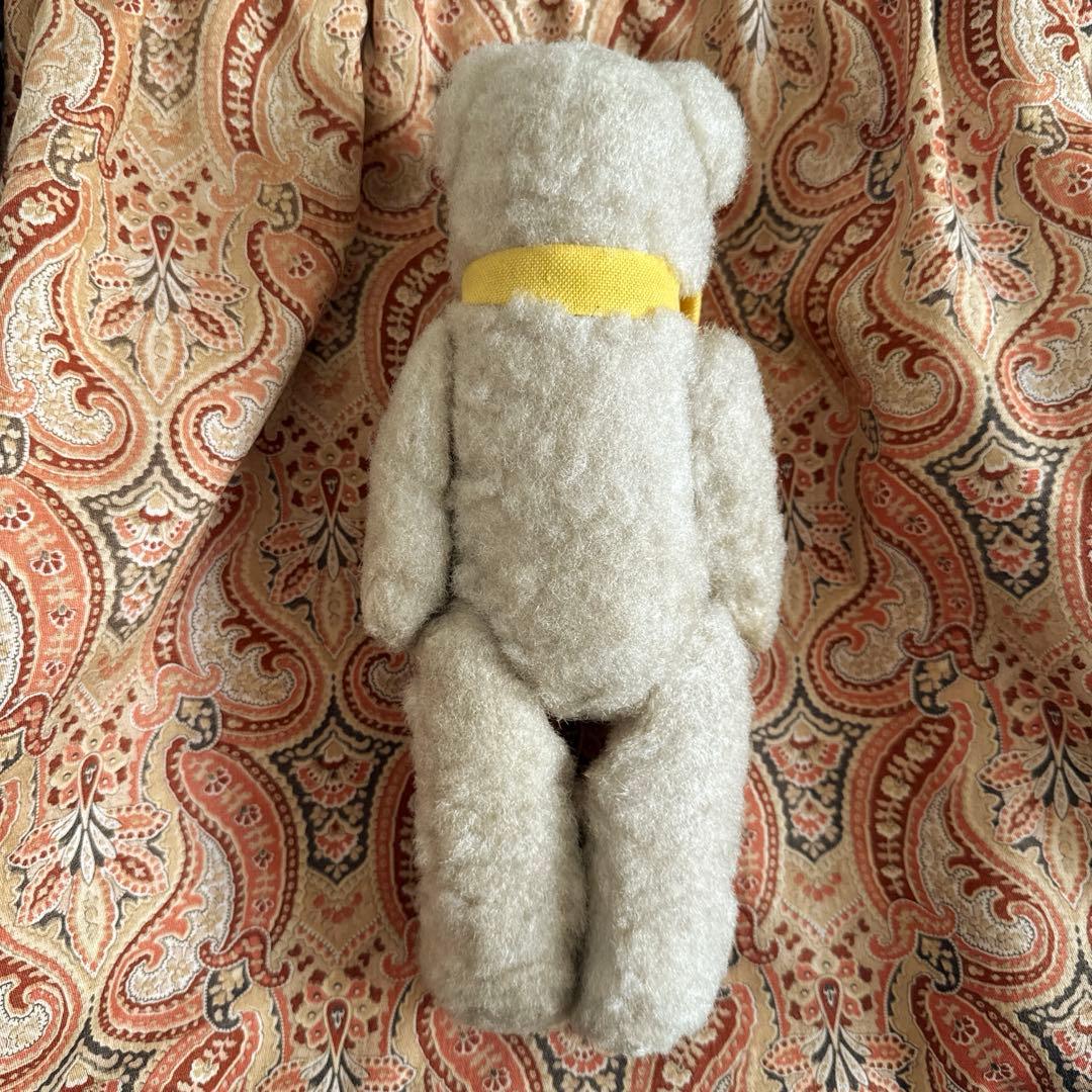 ドイツヴィンテージベア　ピーナッツベア　ホワイト　ドイツアンティークベア