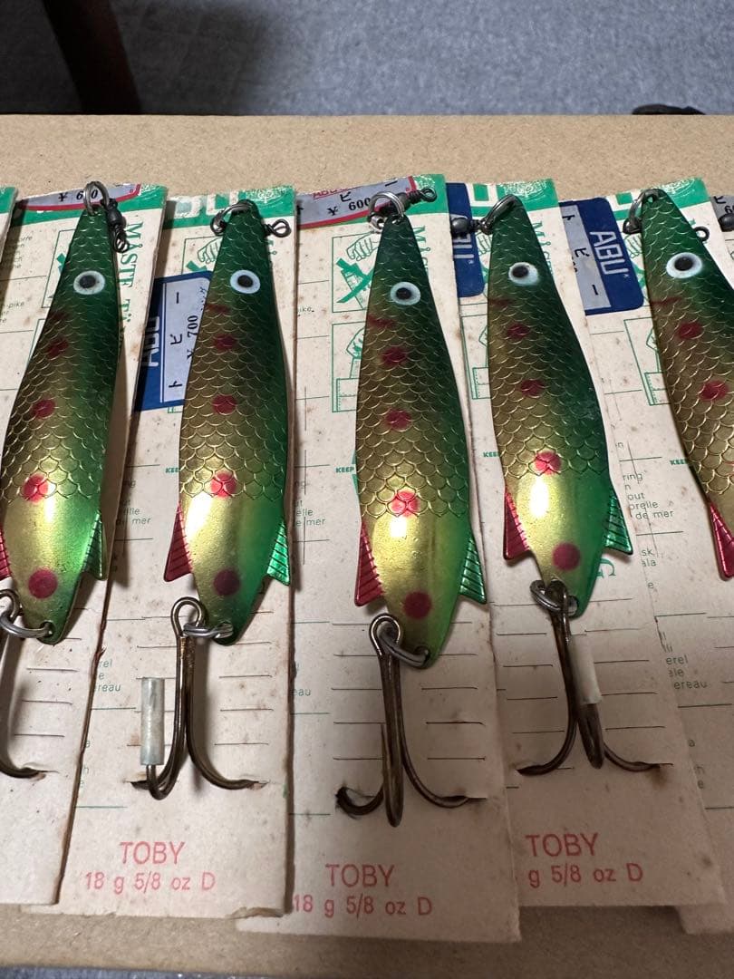 ヴィンテージ ABU トビー 18g スプーン台紙付き 10個セット⑤