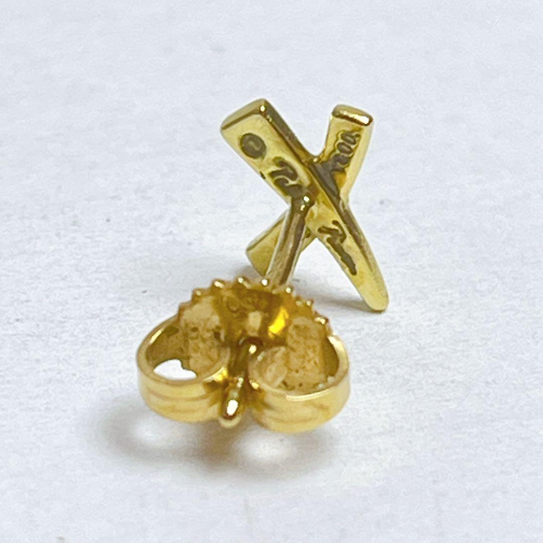 ティファニー　キス　クロス　スタッド　ピアス　750 片方のみ