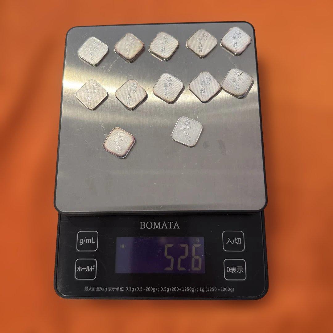 桜の通り抜け 純銀12枚セット