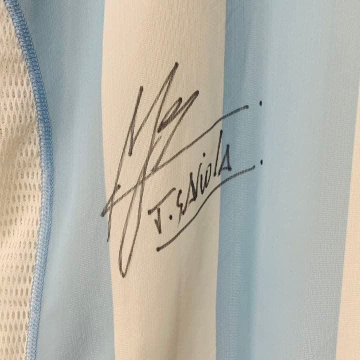 【レア】元アルゼンチン代表　サビオラ アイマール 直筆サイン入り支給ユニフォーム