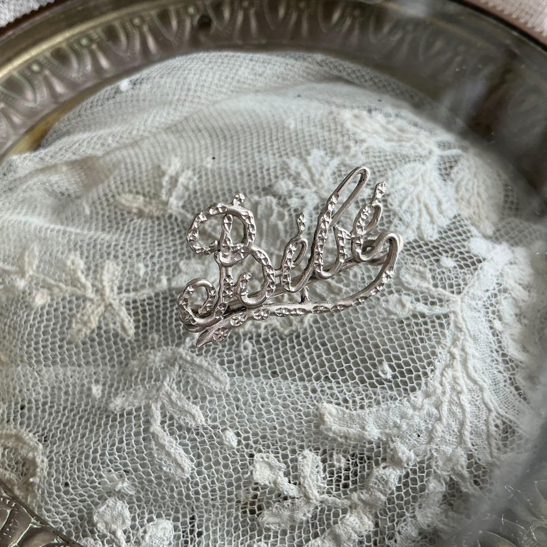 フランス　アンティーク　BEBE　ブローチ　ベベ　ベビー　ドール用に♡