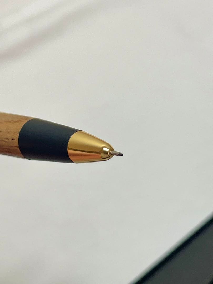 野原工芸　欅　シャープペンシル　ゴールド　新型