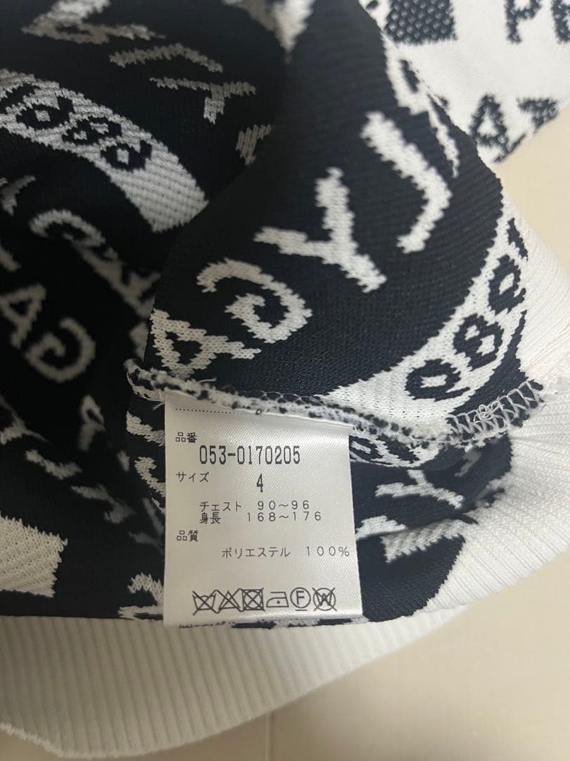 ⭐︎お値下げ⭐︎即完売モデル！パーリーゲイツ 総柄ロゴ セーター サイズ4
