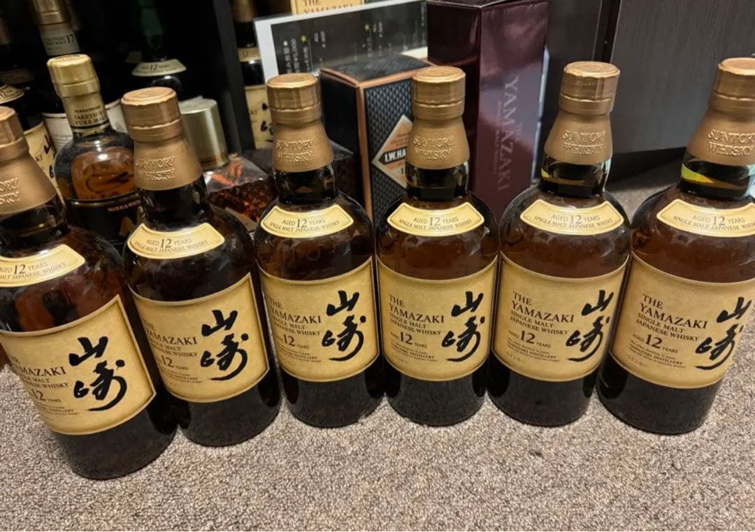 『サントリー山崎12年 シングルモルト ウイスキー 43度700ml6本セット』
