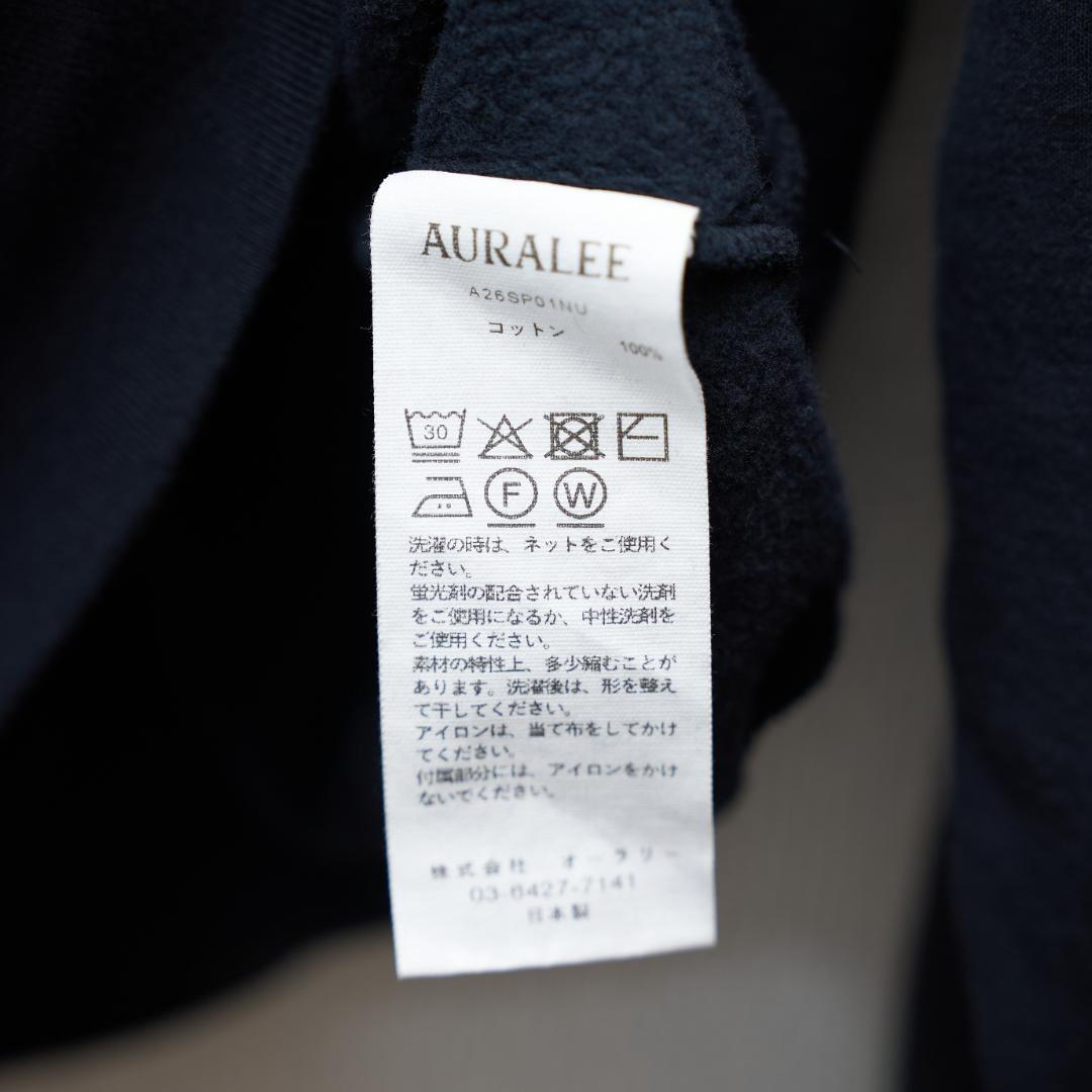AURALEE - SWEAT HALF ZIP P/O (新品未使用)