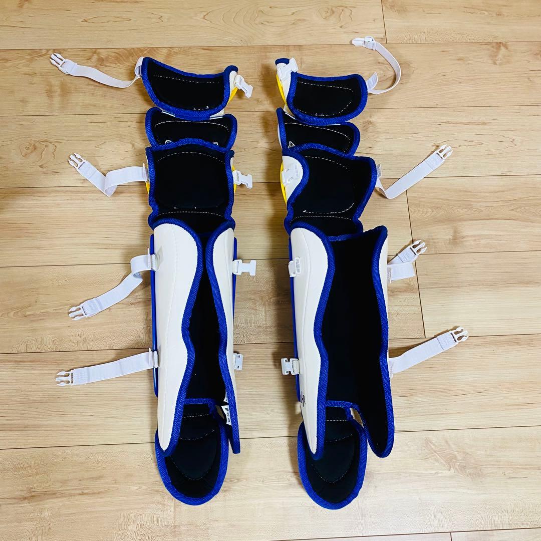 ★美品★ハタケヤマ HATAKEYAMA 一般硬式 キャッチャー レガース 防具