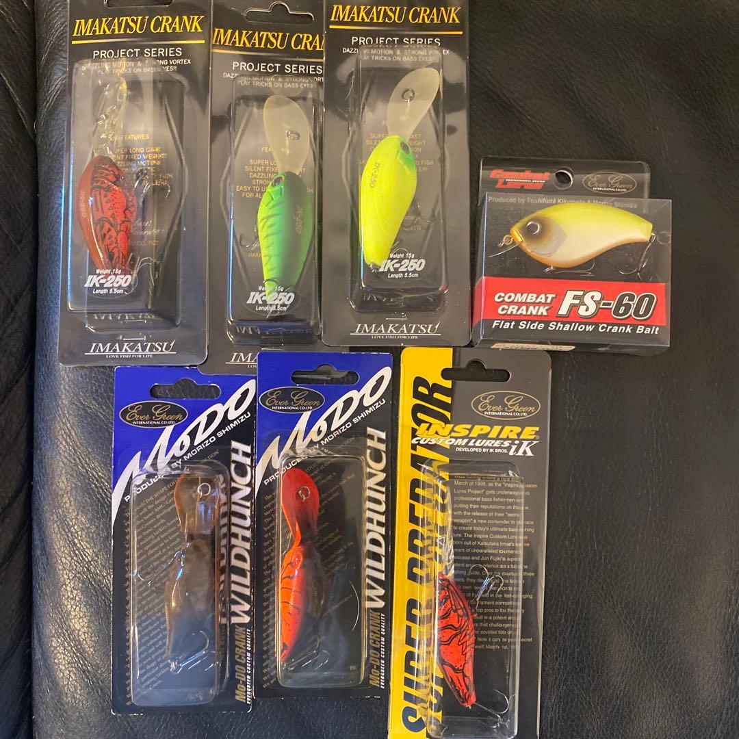 [新品] [未開封] イマカツ　エバーグリーン　クランクベイト 7点セット