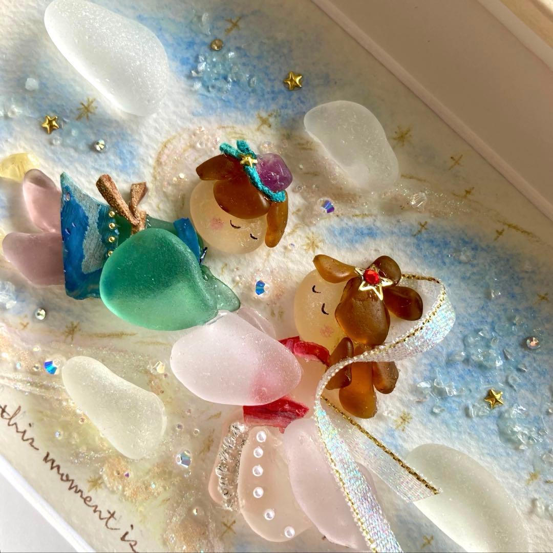 べーちゃん　夏夜の再会　シーグラス／天然石／七夕／織姫